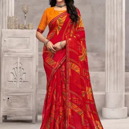 Panzora Pure Chiffon Designer Saree-18