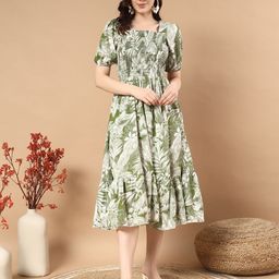 STARWORD Crepe Fit & Flare Dress-image-87