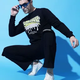 GRIFFEL Men Graphic Printed Sweatshirt image 5
