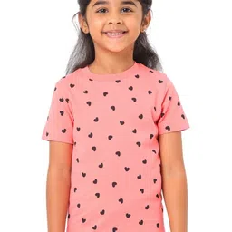 Nuego Girls Printed Bio Finish T-shirt-image-89