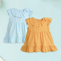 Kidbea Flutter Sleeve Linen A-Line Dress-28