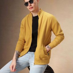 Dennis Lingo Men High Neck Front-Open Sweatshirt-picture-15