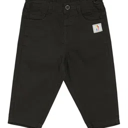 MINI KLUB Boys Solid Cotton Mid-Rise Regular Trousers-image-44