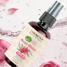 DRONTIKA Set Of 2 Steam Distilled Rose Water For Skin Toning & Pore Reduction- 100 ml Each image 4