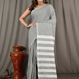 DipDiya Women Pure Cotton Taant Saree-image-33