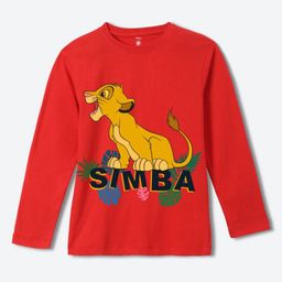 YK Disney Boys Lion King Printed Pure Cotton Applique T-shirt-image-77