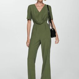 MANGO Knot Detailed Jumpsuit-44