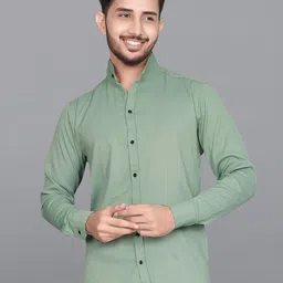 MARMIC FAB Men Classic Slim Fit Solid Spread Collar Cotton Casual Shirt-picture-21