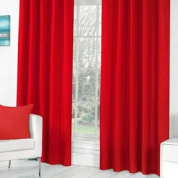 BELLA TRUE 4 Pcs Red Black Out Window Curtains-image-36