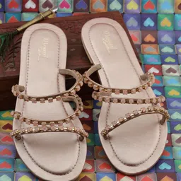 D LORZERI Women Open Toe Flats-image-12