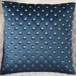 Dot Embroidered Design, 1 Piece Velvet Cushion Cover-image-60