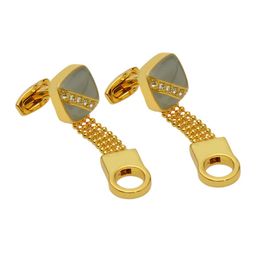 Curren Unisex Set Of 2 Stone Studded Cufflink image 5