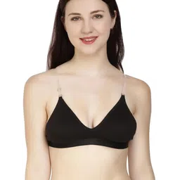 Samvar Black Cotton Non-Wired Non Padded Minimizer Bra-picture-43