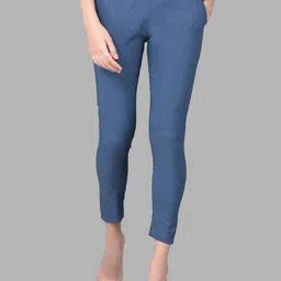 Comfort Lady Women High-Rise Cotton Trousers-image-87
