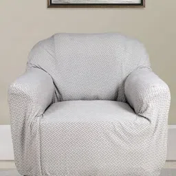The Furnishing Tree Grey Polyester Sofa Covers With Arms-image-9