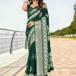 J 6 DESIGNER Ethnic Motifs Block Print Saree-picture-40