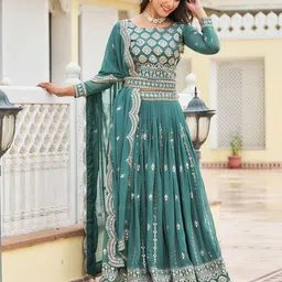Jogmaya Fashion Embroidered Semi-Stitched Lehenga & Unstitched Blouse With Dupatta-picture-43