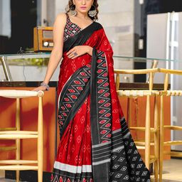 DIVASTRI Ethnic Motifs Printed Block Print Saree-picture-4