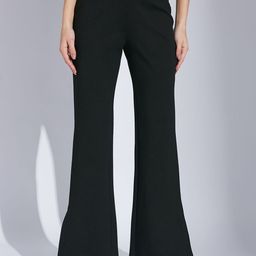 Latin Quarters Women Relaxed Flared Fit High-Rise Trousers-picture-2