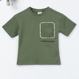 max Boys Typography Printed Pockets Cotton T-shirt-19