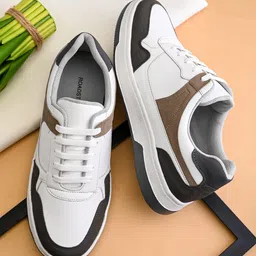 The Roadster Lifestyle Co Men Color-Blocked Lightweight Lace-Up Casual Sneakers-picture-30