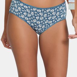 Zivame Pack Of 3 Printed Low Rise Hipster Briefs ZI28CP-PlainAir IbergG Iris B-picture-47