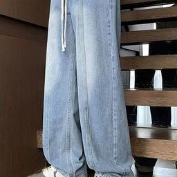 HERE&NOW Men Slash Knee Jeans-picture-32