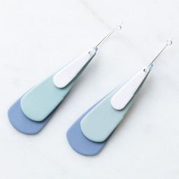 VMA PLAY FASHION Brass-Plated Teardrop Shaped Drop Earrings-image-92