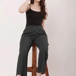 LECOWAR Women Easy Wash Cargos Trousers-picture-3