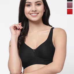 College Girl Women Pack of 3 Full Coverage Lightly Padded Minimizer Bra-picture-51
