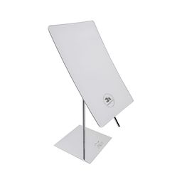 PERK Silver-Toned Rectangle Glass Table Top Mirror-34