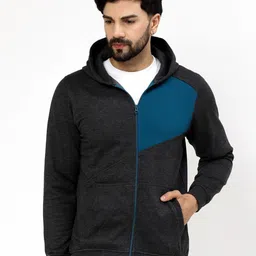 Kalt Men Colourblocked Hooded Sweatshirt-picture-22