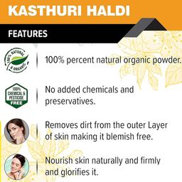 FLORECER Kasturi Haldi For Tan Removal- 100g image 3
