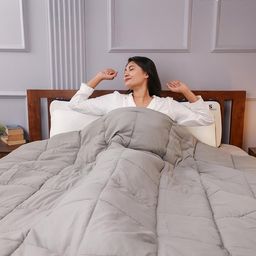 Reversible Comforter White/Grey -Queen Size-image-59
