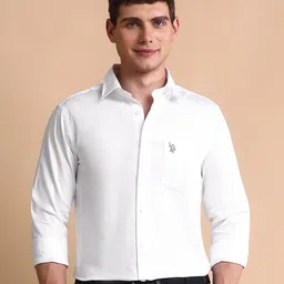 U.S. Polo Assn. Opaque Pure Cotton Classic Tailored Fit Casual Shirt-picture-39