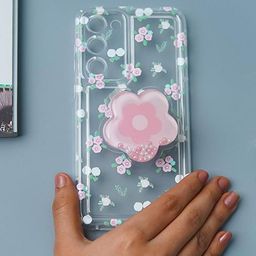 PEEPERLY Floral Printed Samsung Galaxy S24 Plus Cute Korean Floral Gripper Back Case-image-25