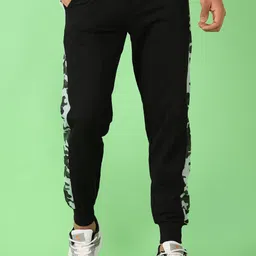 V-Mart Men Printed Mid-Rise Joggers-image-32