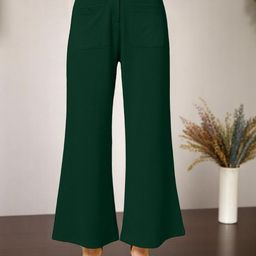 OOMPH! FACTOR Women Solid Relaxed Mid-Rise Regular Trousers-image-10