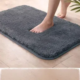 RJVT Grey Microfibre 1400 GSM Bath Rugs-picture-23