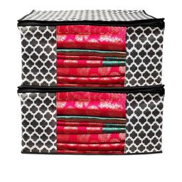 AMAK INC Black Fabric Multi-Utility Wardrobe Organisers-picture-42