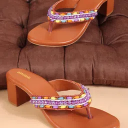 Anouk Colourblocked PU Block Sandals image 2