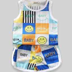 YK Boys Printed Round Neck Top With Shorts-image-45