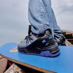 Solethreads Men Hustlers Colourblocked PU Sneakers-55