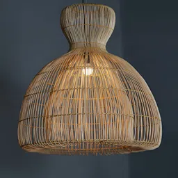 Claymango Toscin Brown Textured Hanging Pendant Wooden Ceiling Lamp-image-12