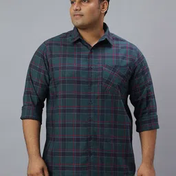 NEON CHILLIE Checked Spread Collar Long Sleeves Classic Casual Shirt-image-66