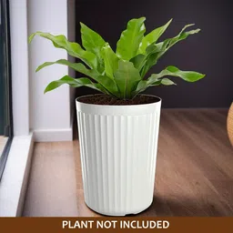 Kuber Industries White 4 Pieces Textured Planters-image-52