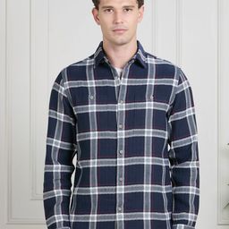 VALEN CLUB Men Premium Tartan Checks Opaque Checked Casual Shirt-image-80