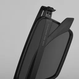 SAM & MARSHALL Unisex Rectangle Sunglasses with Polarised and UV Protected Lens image 3