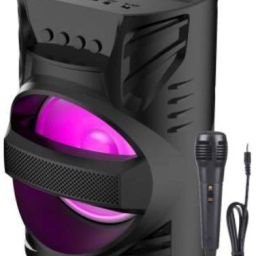 Clairbell NJZ_651M_LZ 4104||WS-04|| Karaoke Speaker With Mic Super Bass Bluetooth Wireless Portable compatiable With all smart phones || Karaoke Bluetooth speaker with SD card and USB slot Wireless Bluetooth Multimedia Speaker || Wireless Speaker Ultra Loud Stereo sound || Bluetooth Speaker for Desktop PC|| Bluetooth Speaker Home Audio|| Perfect for home DJ audio player and DJ for outdoor activities || FM , Aux, TF, Speaker Phone / Wireless Speaker Compatible with all your devices. 15 W Bluetooth Speaker-19