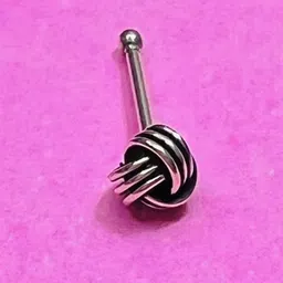 Arte Jewels Sterling Silver Oxidised Stud Nosepin-29